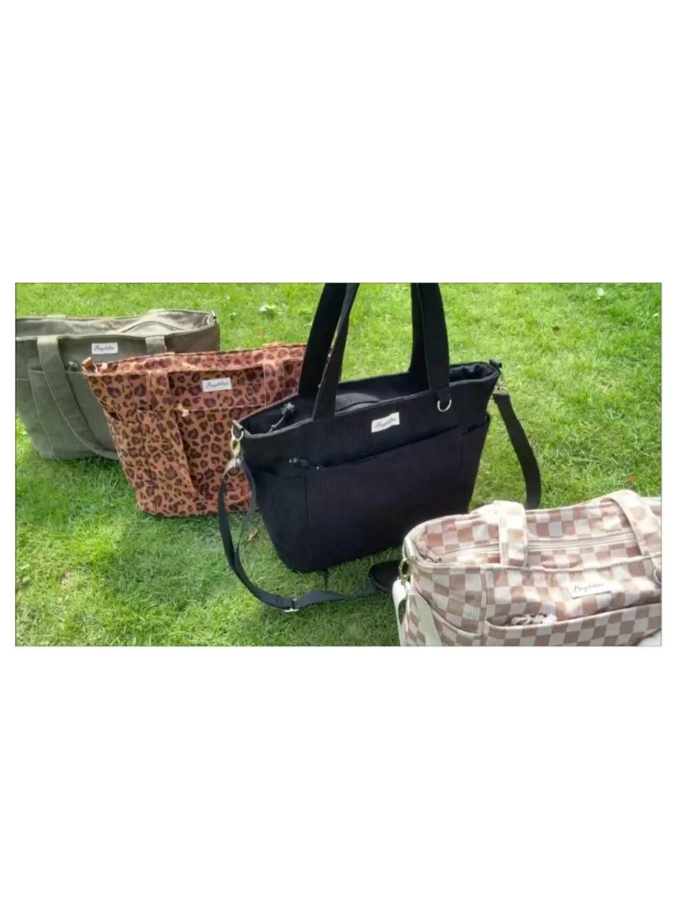 Corduroy Tote Bag for Women Work Laptop Teacher Nurse